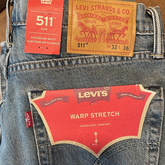 Levi's 511 Warp Stretch Increased Comfort Jeans - Picture 1 of 5